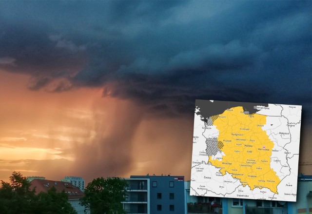 W środę burze prognozowane są między innymi w Bydgoszczy. Ostrzeżenie dla Bydgoszczy i powiatu bydgoskiego obowiązuje od godz. 11 do 22.