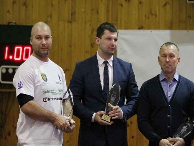 Medaliści olimpijscy w barwach naszego klubu. Od lewej Bartłomiej Bonk, Szymon Kołecki, Sergiusz Wołczaniecki.