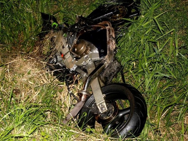 Biczki. Wypadek motocyklisty. Zdjęcie ilustracyjne z archiwum podlaskiej policji