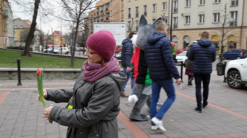 Kwiaty na Dzień Kobiet od GKS Tychy.