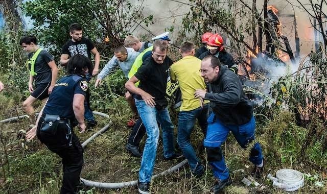 pożar,baraki straż pożarna toruńskapożar,baraki straż pożarna toruńska