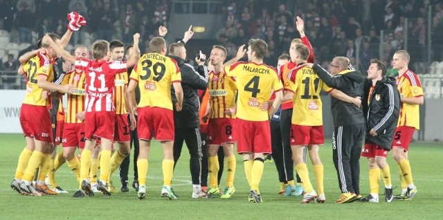 Tak piłkarze Korony cieszyli się 2 listopada 2013 roku z wyjazdowego zwycięstwa w Krakowie 2:1. W piątek będą mieli szanse po raz drugi pokonać Cracovię w tym sezonie na jej stadionie. 