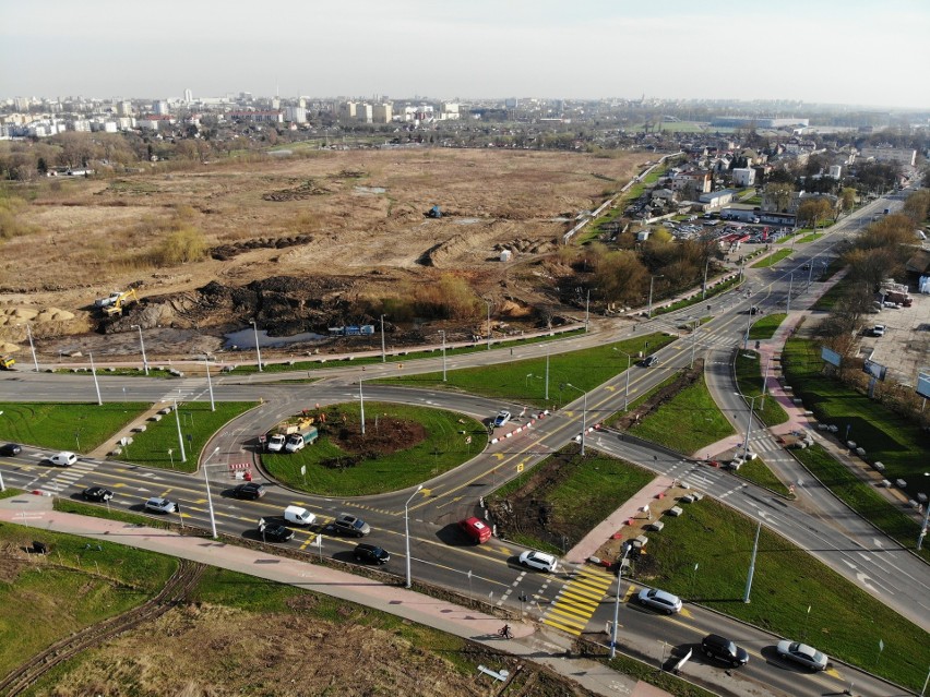 Kwiecień 2018 - Ruszył remont ronda Jana Pawła - Krochmalna...