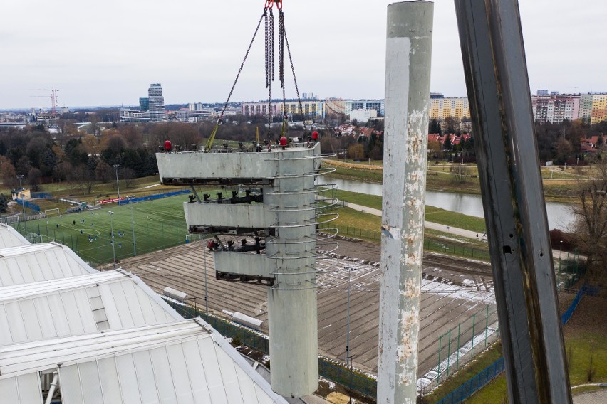 Na Stadionie Miejskim w Rzeszowie trwają prace remontowe. W...