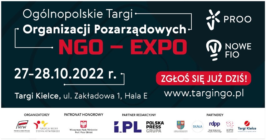 Pierwsze takie wydarzenie w kraju! Ogólnopolskie Targi Organizacji Pozarządowych NGO-EXPO