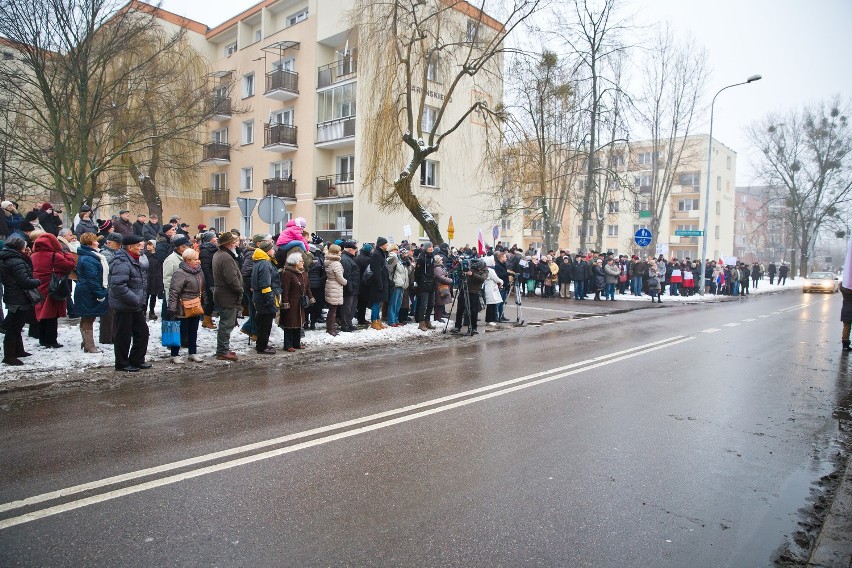 Demonstracja KOD Białystok przed TVP przy ulicy...