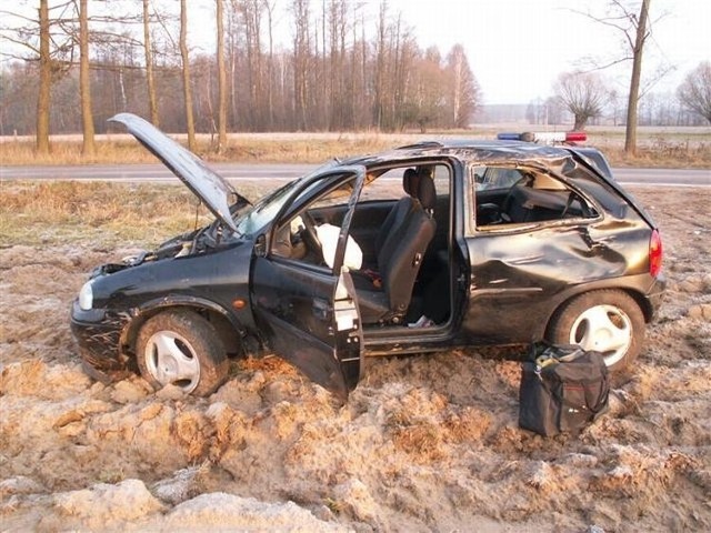 Cztery kobiety jadące oplem trafiły do szpitala