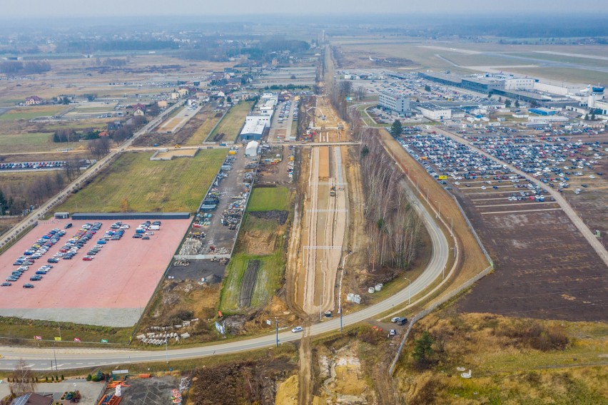 Trwa budowa stacji kolejowej Pyrzowice Lotnisko. To tu będą...