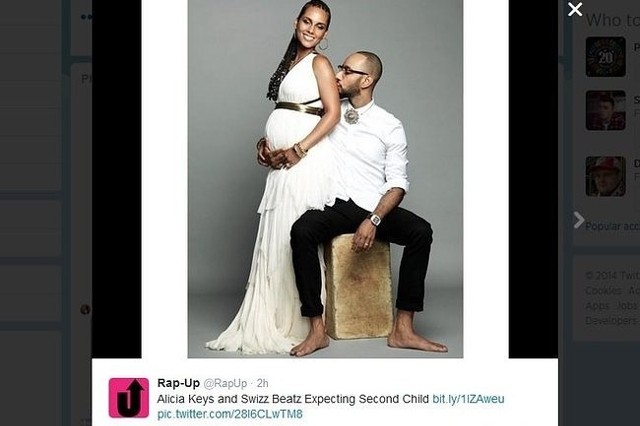 Alicia Keys i Swizz Beatz spodziewają się drugiego dziecka! (fot. screen z Twitter.com)