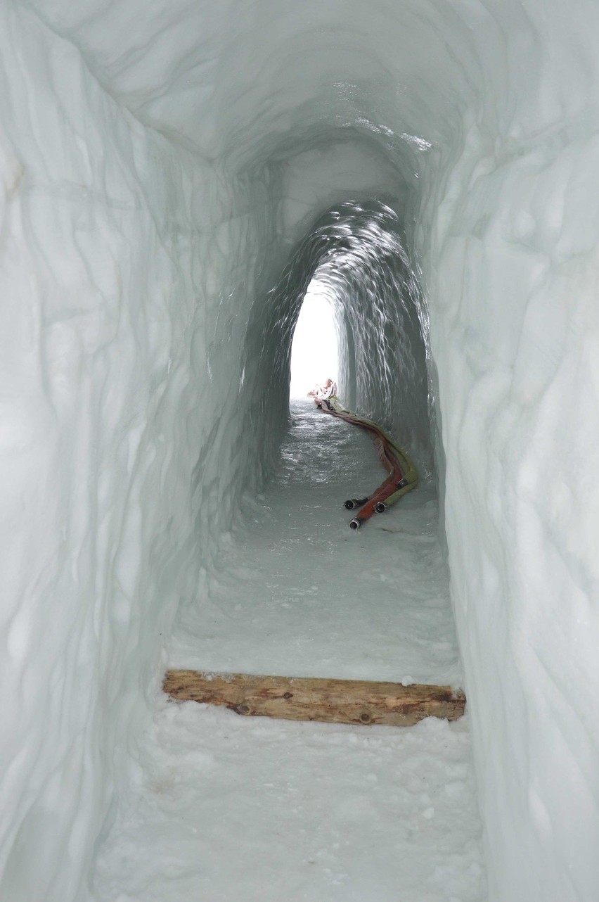 Zakopane. Zrobili gigantyczny śnieżny labirynt i śnieżny zamek [ZDJĘCIA, WIDEO]