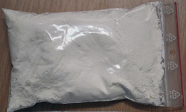 Amfetamina skonfiskowana przez policję.