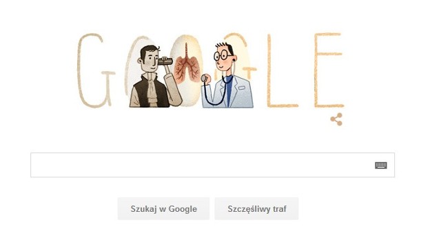 Google Doodle upamiętnia dziś wynalazcę stetoskopu