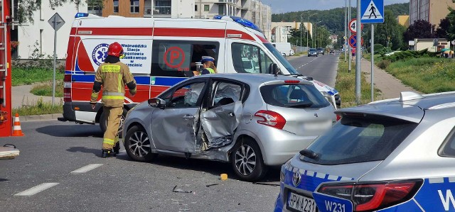Do groźnego wypadku doszło na ulicy Staszica w Koszalinie.