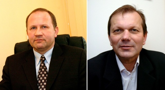 Kandydaci na burmistrza Jasła: Leszek Zduński (z lewej) i Tadeusz Baniak