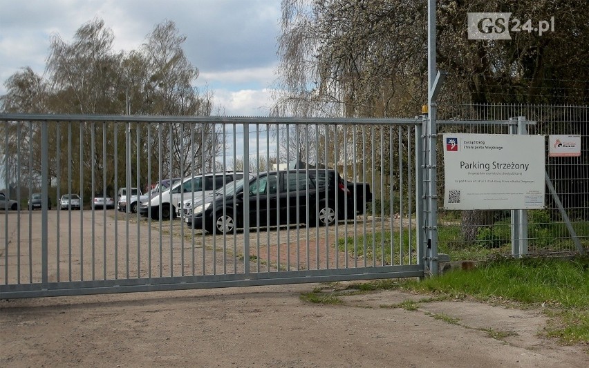 Parking strzeżony przy ul. Hangarowej w Szczecinie. To tutaj...