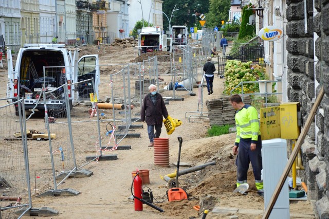 Remont ulicy Piłsudskiego w Koszalinie. Blisko dwa miesiące opóźnienia