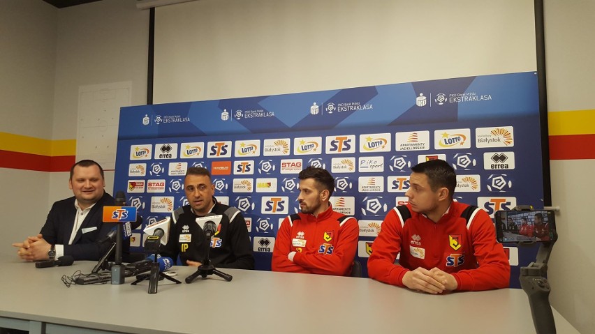 Konferencja prasowa przed meczem Jagiellonia - Korona Kielce...