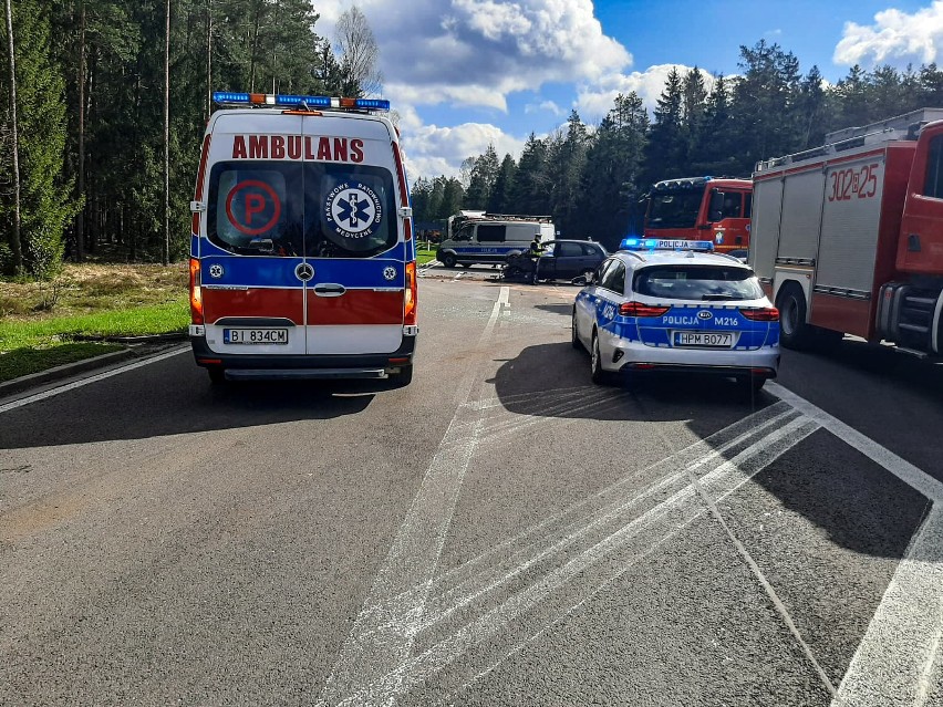 Przechody. Wypadek na DK 65. Zderzyły się dwa samochody                                                                      