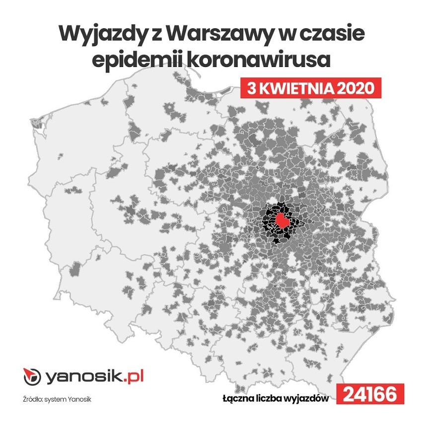 Jak informacje o koronawirusie wpłynęły na przemieszczanie...