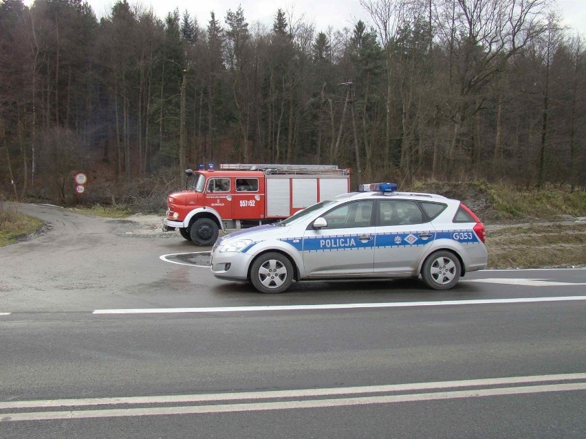 Wypadek w Barwałdzie Górnym.