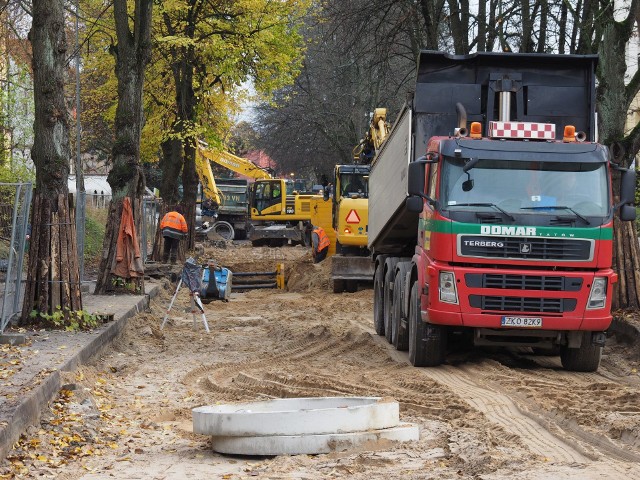 Przebudowa ulicy Kościuszki w Koszalinie.