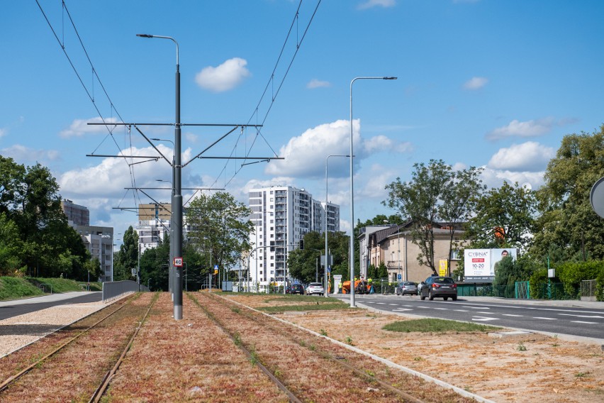 Trasa do Włodarskiej jest gotowa na przyjęcie tramwajów