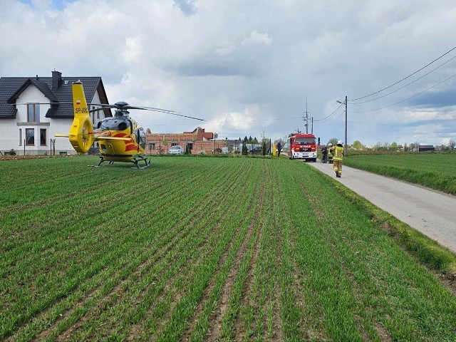 Wypadek w Zalesiu w powiecie krakowskim