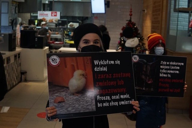 Protest wegańskich aktywistów we Wrocławiu