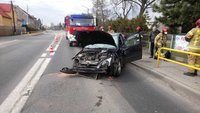 Wypadek w Łosiowie na DK94.