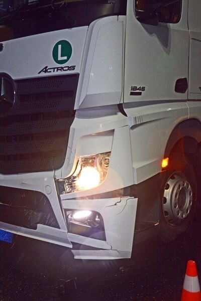 W Miejscu Piastowym ciężarówka zderzyła się z osobowym renault. Jednym z rannych jest sportowiec Marcin Wilusz [ZDJĘCIA]
