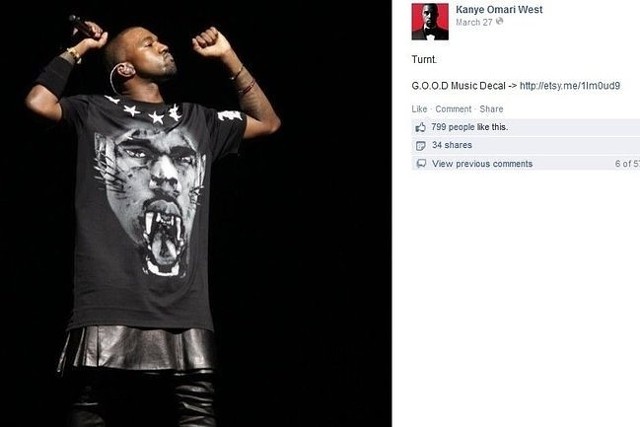 Kanye West (fot. screen z Facebook.com)