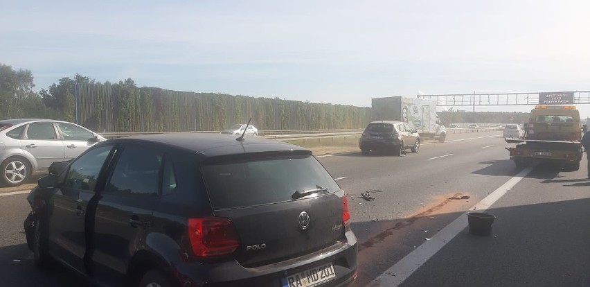 Wypadek na A4 w Mysłowicach. Sobota 19 września 2020 r.