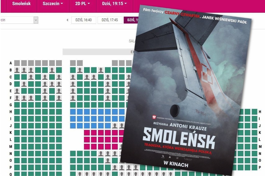 W środę na wieczorny seans filmu "Smoleńsk" w Multikinie...