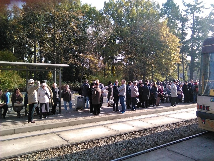 Wrocław: Wciąż ogromne tłumy na cmentarzu Grabiszyńskim (ZDJĘCIA) 