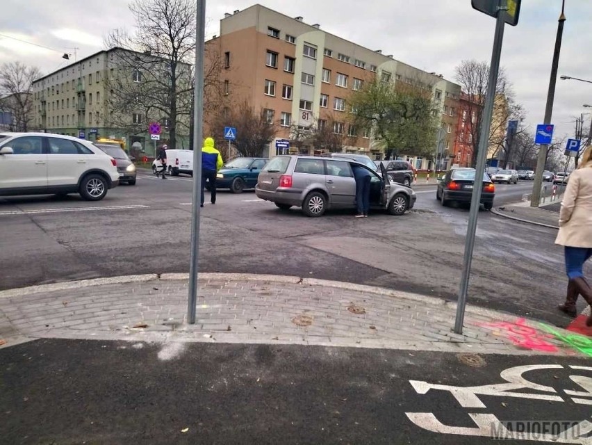 Skrzyżowanie ulic Katowickiej i Kośnego. Po zmianie...