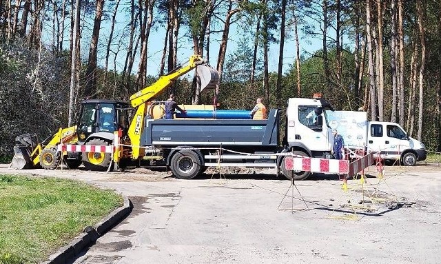 W sobotę w rejonie ul. Filtrowej i Deszczowej w Bydgoszczy pękła rura wodociągowa dość dużej średnicy