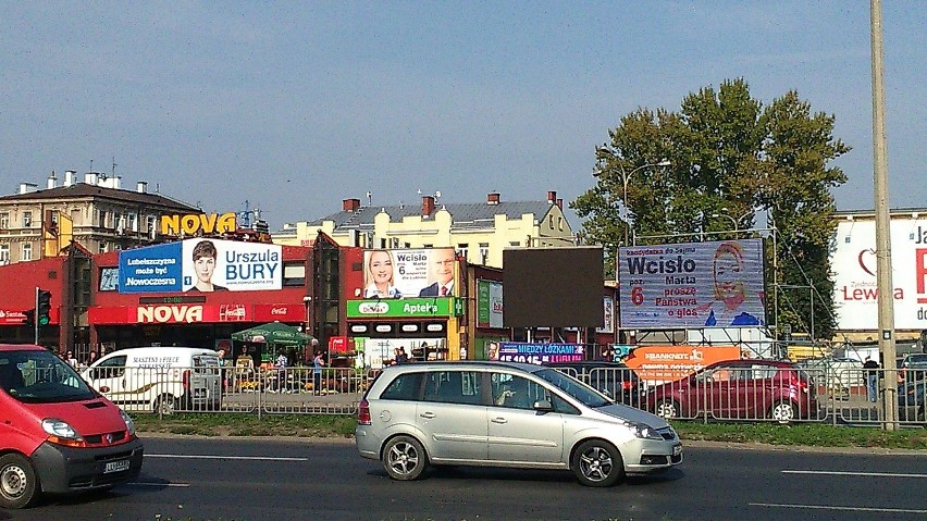 Wybory 2015. Banery i plakaty szpecą Lublin. Niektóre wiszą nielegalnie (ZDJĘCIA)