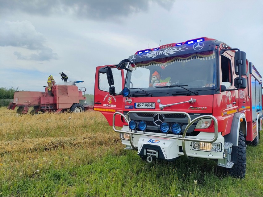 W Orońsku strażacy gasili płonący kombajn, a w Guzowie w gminie Orońsko rżysko. W żniwa nie tylko rolnicy mają ręce pełne roboty