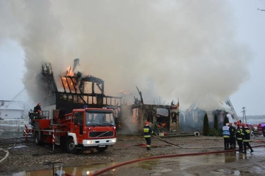 Pożar Restauracji Przystanek Łosoś w Egiertowie