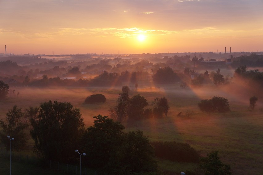 Zachód słońca nad Śląskiem