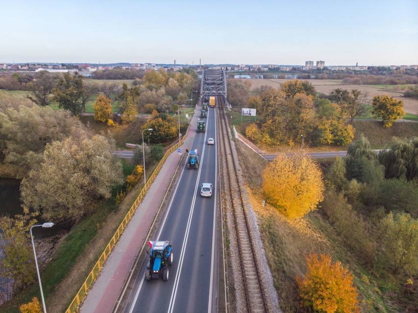 Protest rolników 28 października 2020 w okolicy Grudziądza