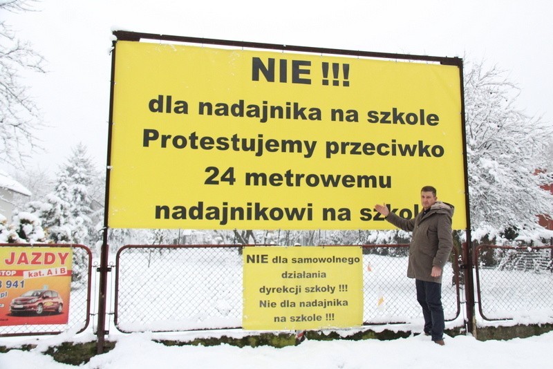 Waldemar Guz wspólnie z sąsiadami protestuje przeciwko...