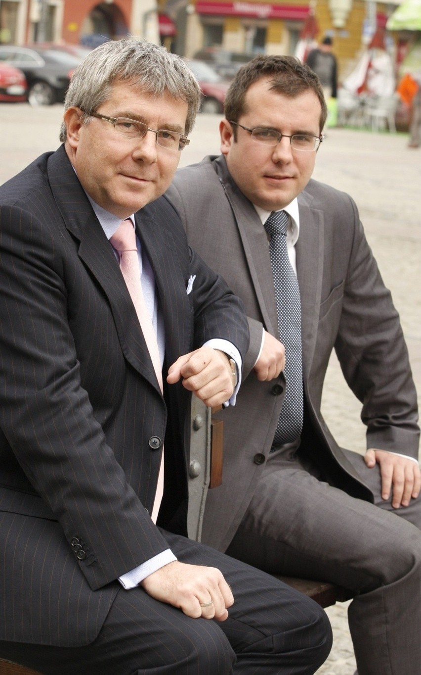 Europoseł PiS Ryszard Czarnecki i jego syn Przemysław...