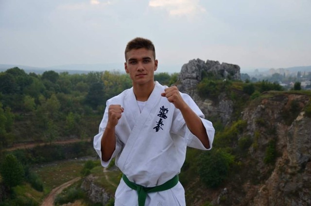 Dominik Kasza, zawodnik Buskiej Sekcji Karate Kyokushin ma swoim koncie wiele sukcesów.