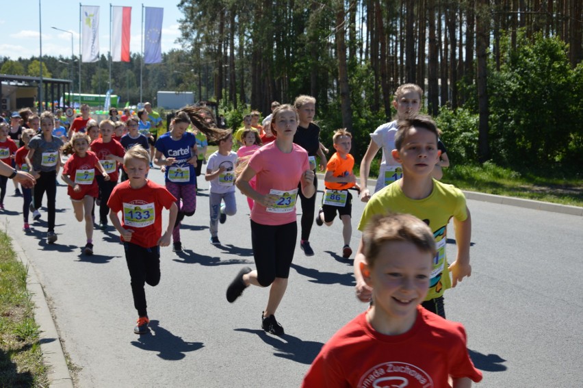 Dorośli i ci całkiem mali pobiegli w sobotę, 18 maja, w...