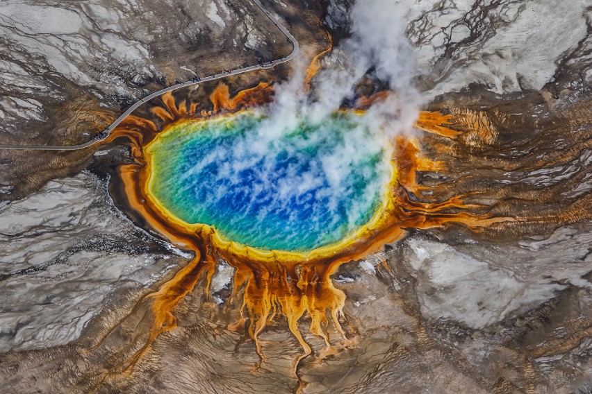 Grand Prismatic Spring, Park Narodowy Yellowstone, Wyoming,...