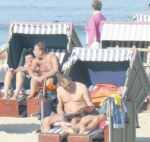 Świnoujście, czwartek 23 września 2010, plaża.