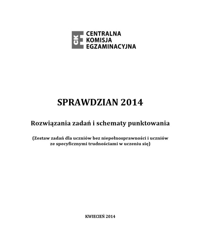 Egzamin szóstoklasisty - pytania i odpowiedzi z 2014 r.