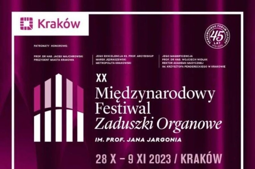 XX edycja Międzynarodowego Festiwalu Zaduszki Organowe im....