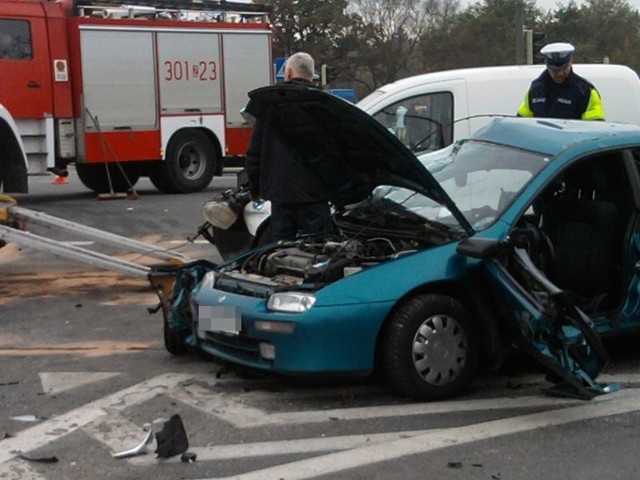 Wypadek na Mieszka I w Szczecinie